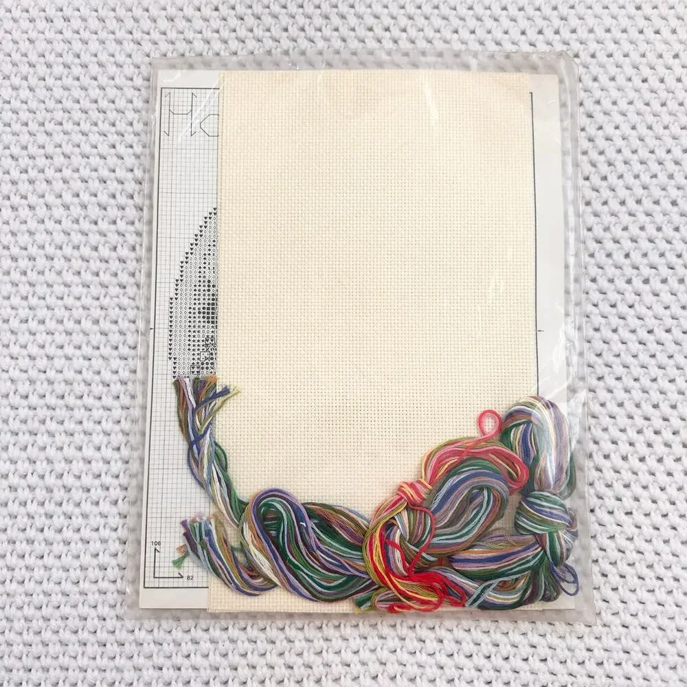 Current Vintage NOS 1982 Housewarming Home is Where the Love Is Cross Stitch Kit